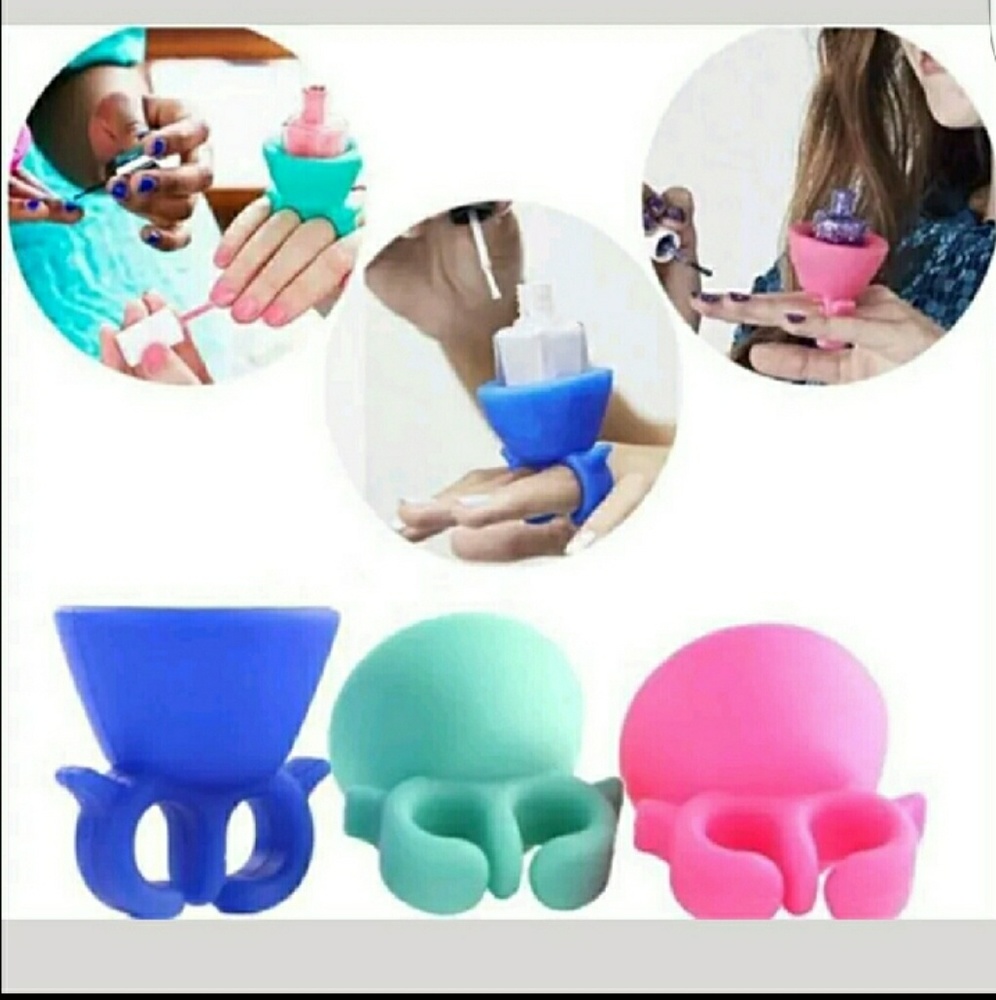 💛Cobalt Blue Silicone Nailpolish Holder